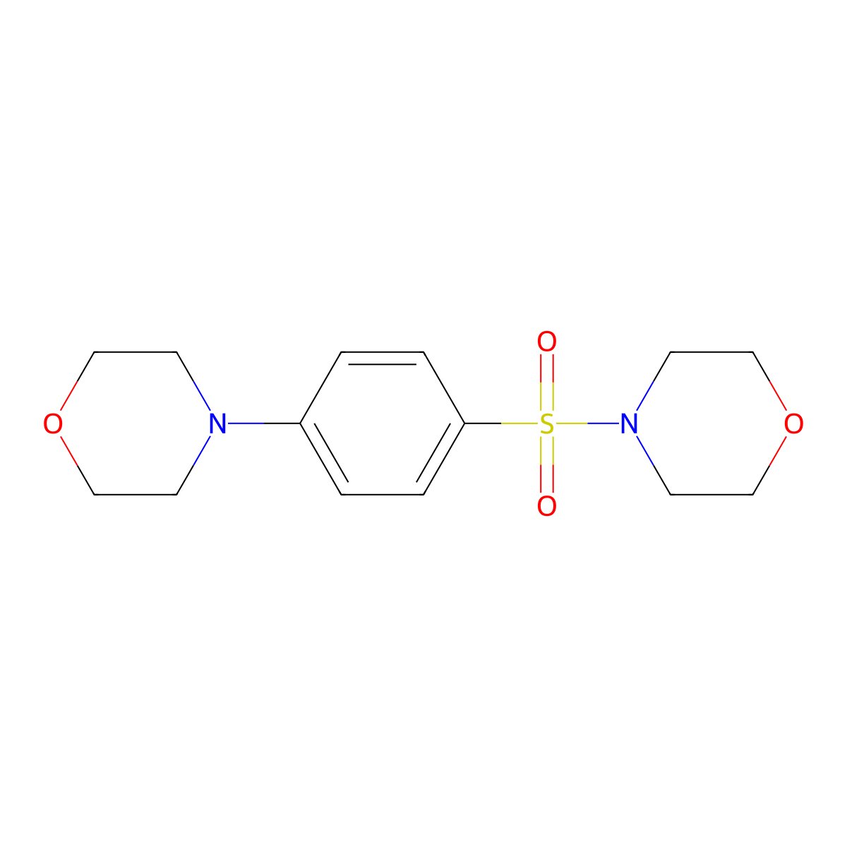4-(4-Morpholin-4-ylsulfonylphenyl)morpholine molecular structure, CAS 149575-63-3
