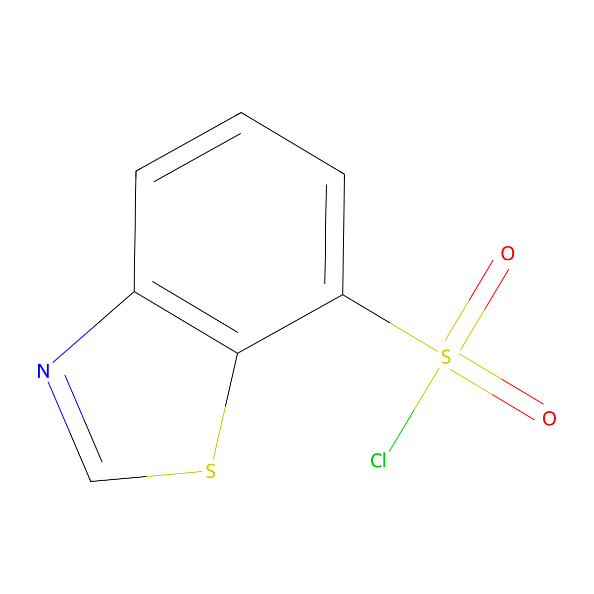 7-Benzothiazolesulfonyl chloride molecular structure, CAS 149575-66-6