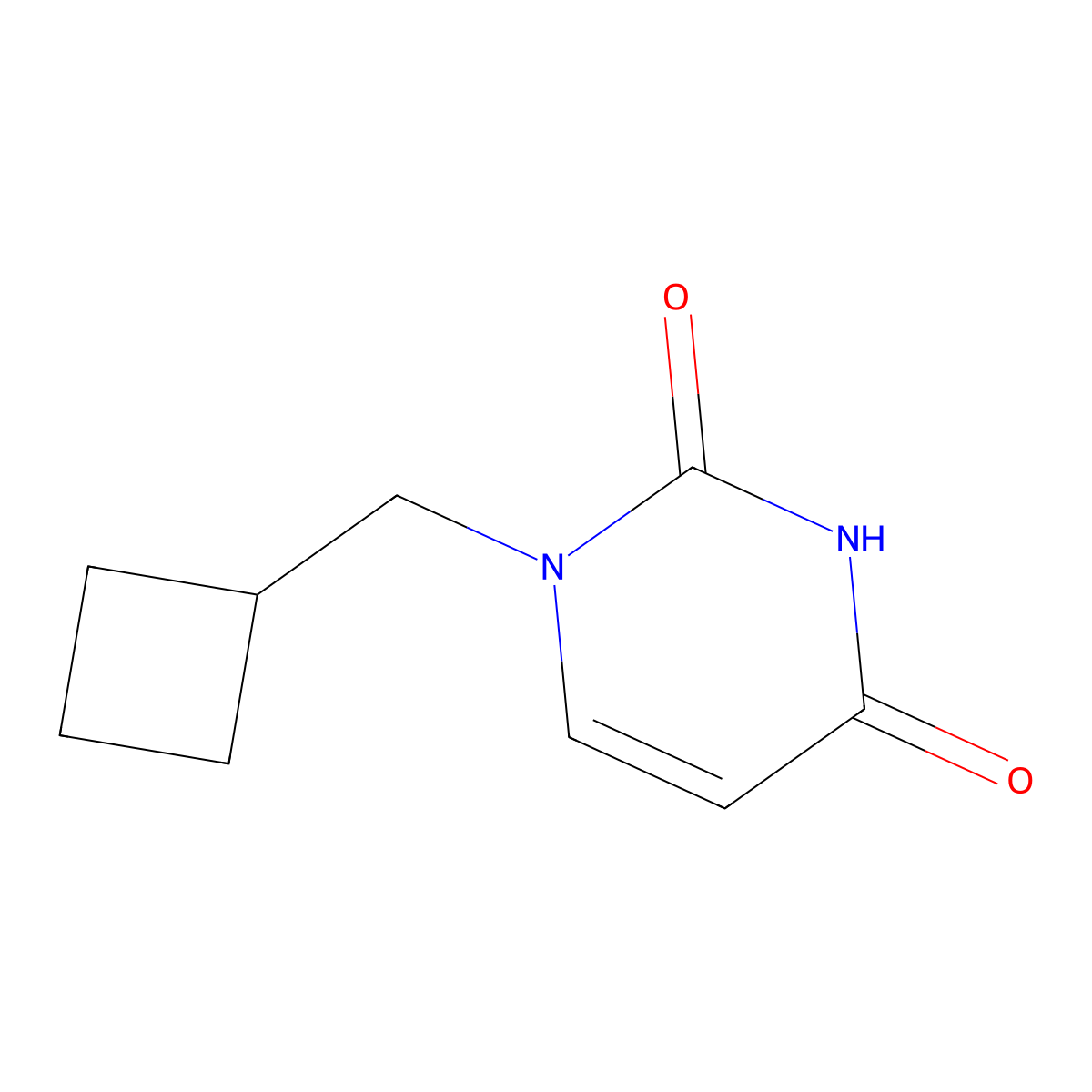 1-(Cyclobutylmethyl)pyrimidine-2,4(1H,3H)-dione molecular structure, CAS 1495754-38-5