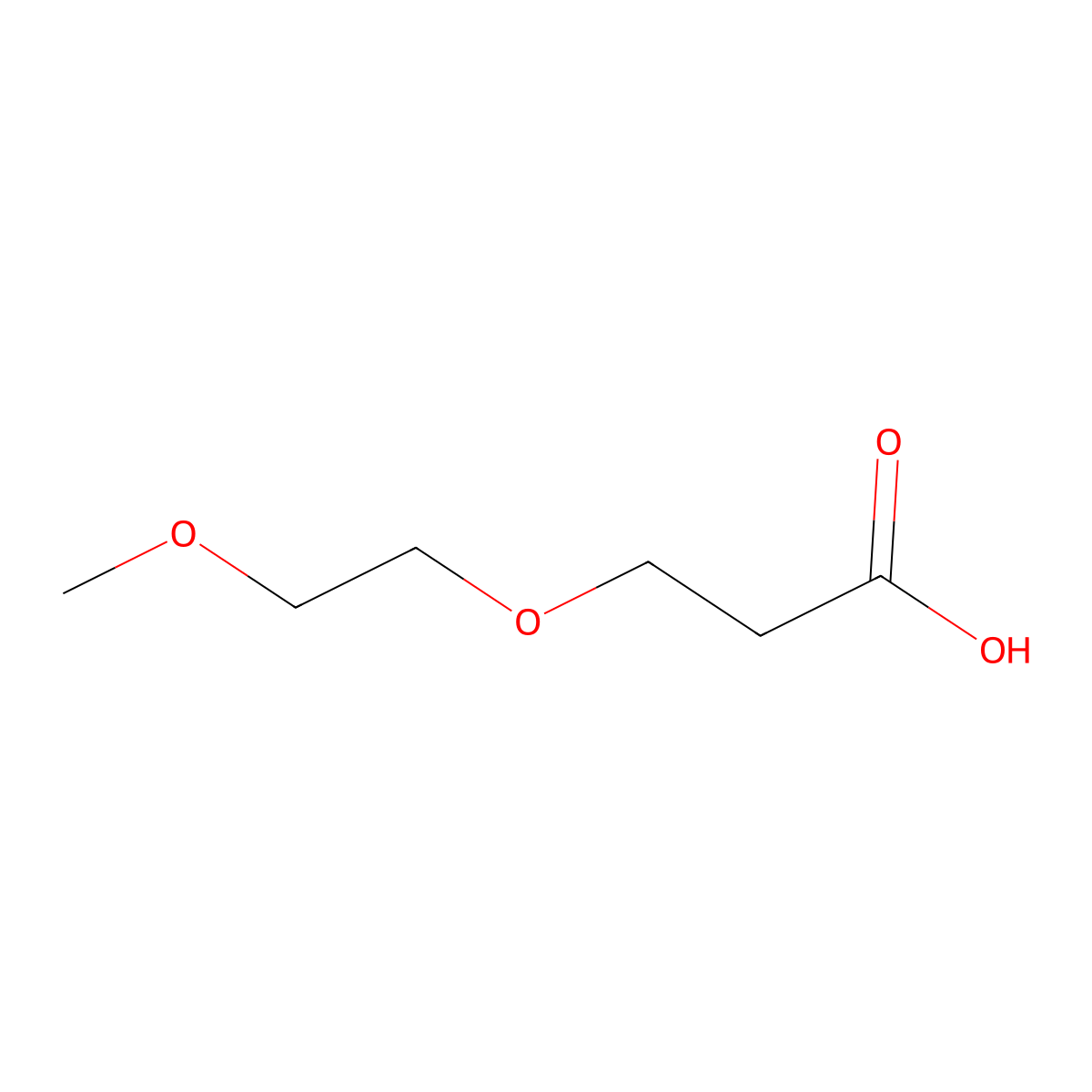 3-(2-Methoxyethoxy)propanoic acid molecular structure, CAS 149577-05-9