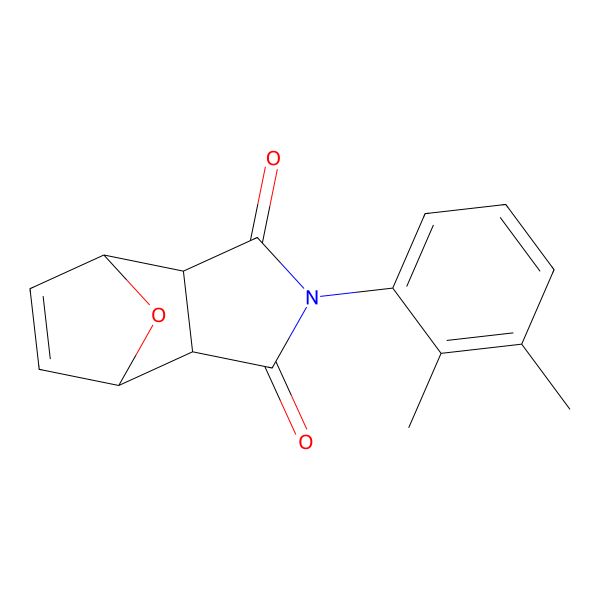 2-(2,3-dimethylphenyl)-3a,4,7,7a-tetrahydro-1H-4,7-epoxyisoindole-1,3(2H)-dione molecular structure, CAS 149577-67-3
