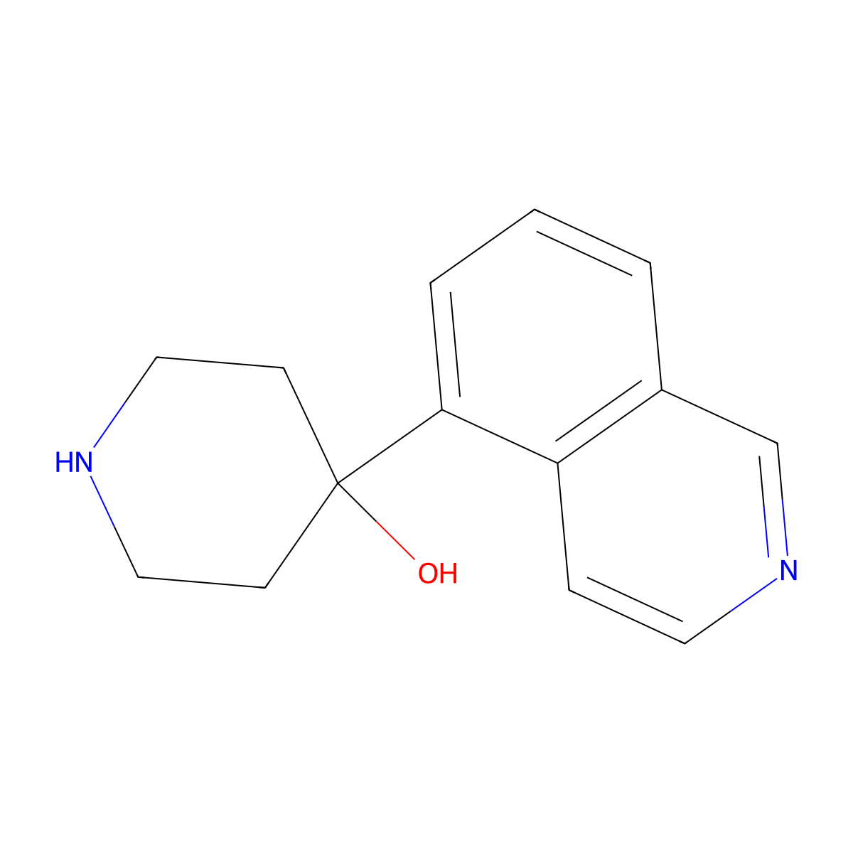 4-(Isoquinolin-5-yl)piperidin-4-ol molecular structure, CAS 1495772-64-9