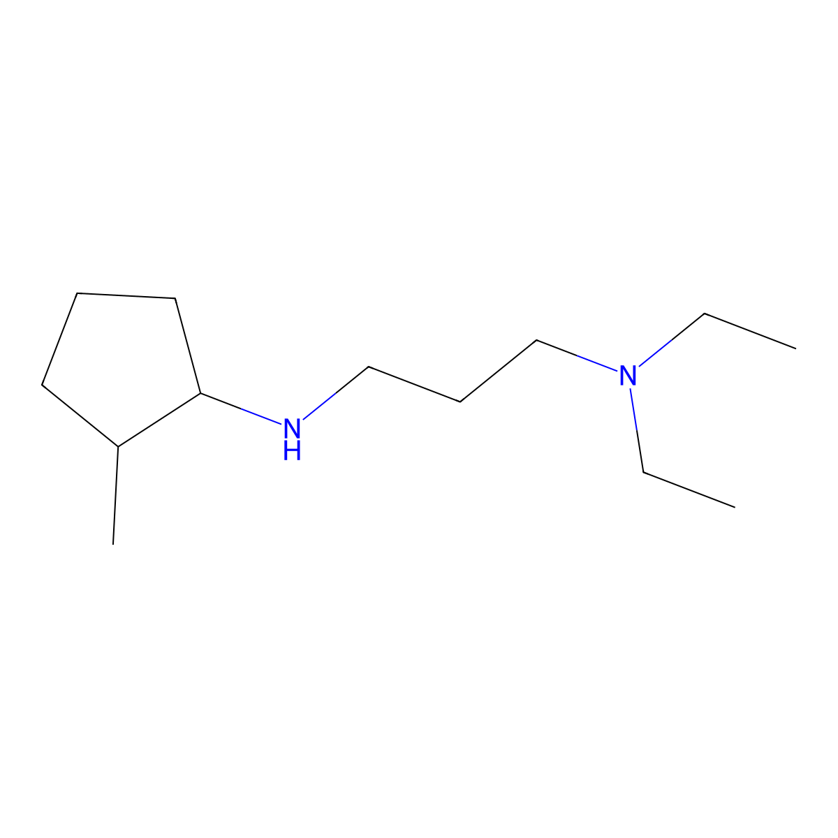 N-[3-(diethylamino)propyl]-2-methylcyclopentan-1-amine molecular structure, CAS 1495776-63-0