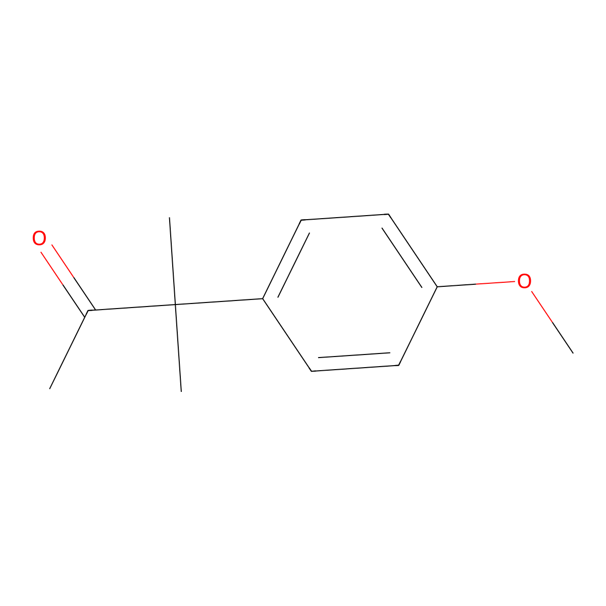 3-(4-Methoxyphenyl)-3-methylbutan-2-one molecular structure, CAS 14958-00-0