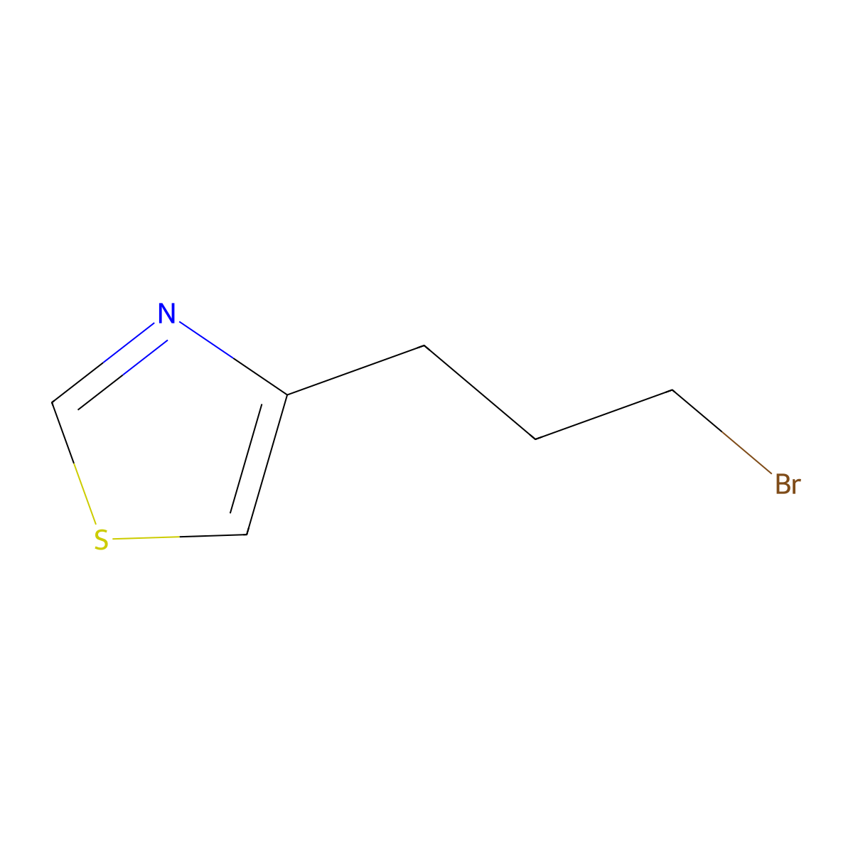 4-(3-Bromopropyl)-1,3-thiazole molecular structure, CAS 1495819-55-0