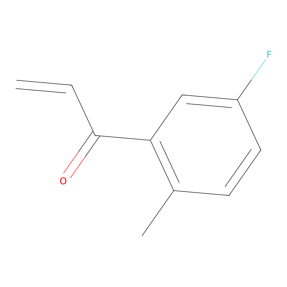 1-(5-Fluoro-2-methylphenyl)prop-2-en-1-one molecular structure, CAS 1495855-43-0