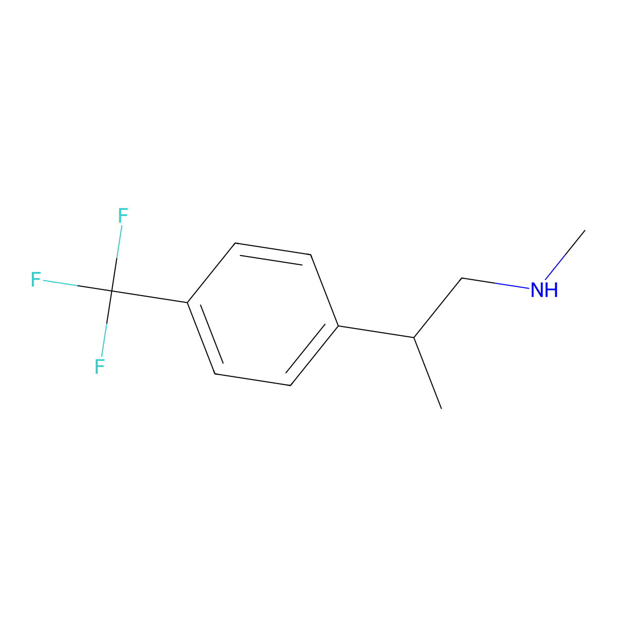 Methyl({2-[4-(trifluoromethyl)phenyl]propyl})amine molecular structure, CAS 1495879-79-2