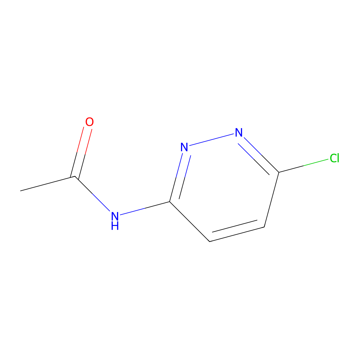 N-(6-Chloropyridazin-3-yl)acetamide molecular structure, CAS 14959-31-0