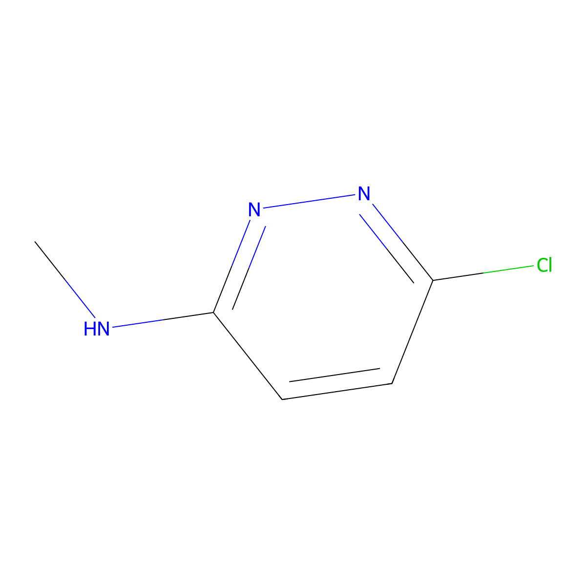 6-Chloro-N-methylpyridazin-3-amine molecular structure, CAS 14959-32-1