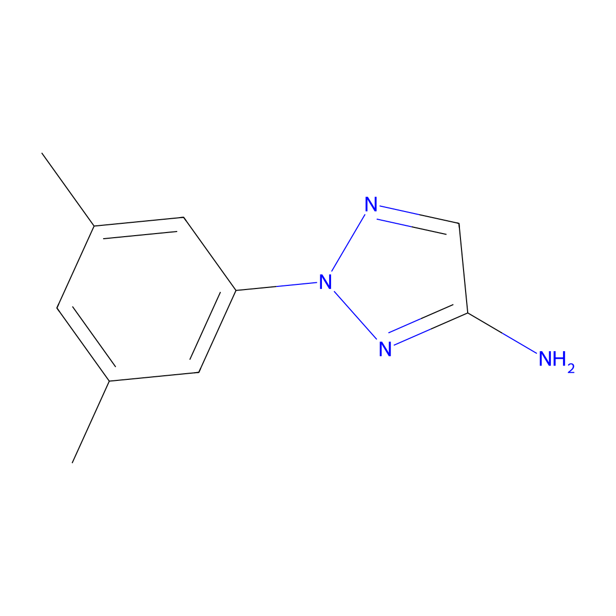 2-(3,5-Dimethylphenyl)-2H-1,2,3-triazol-4-amine molecular structure, CAS 1495915-34-8