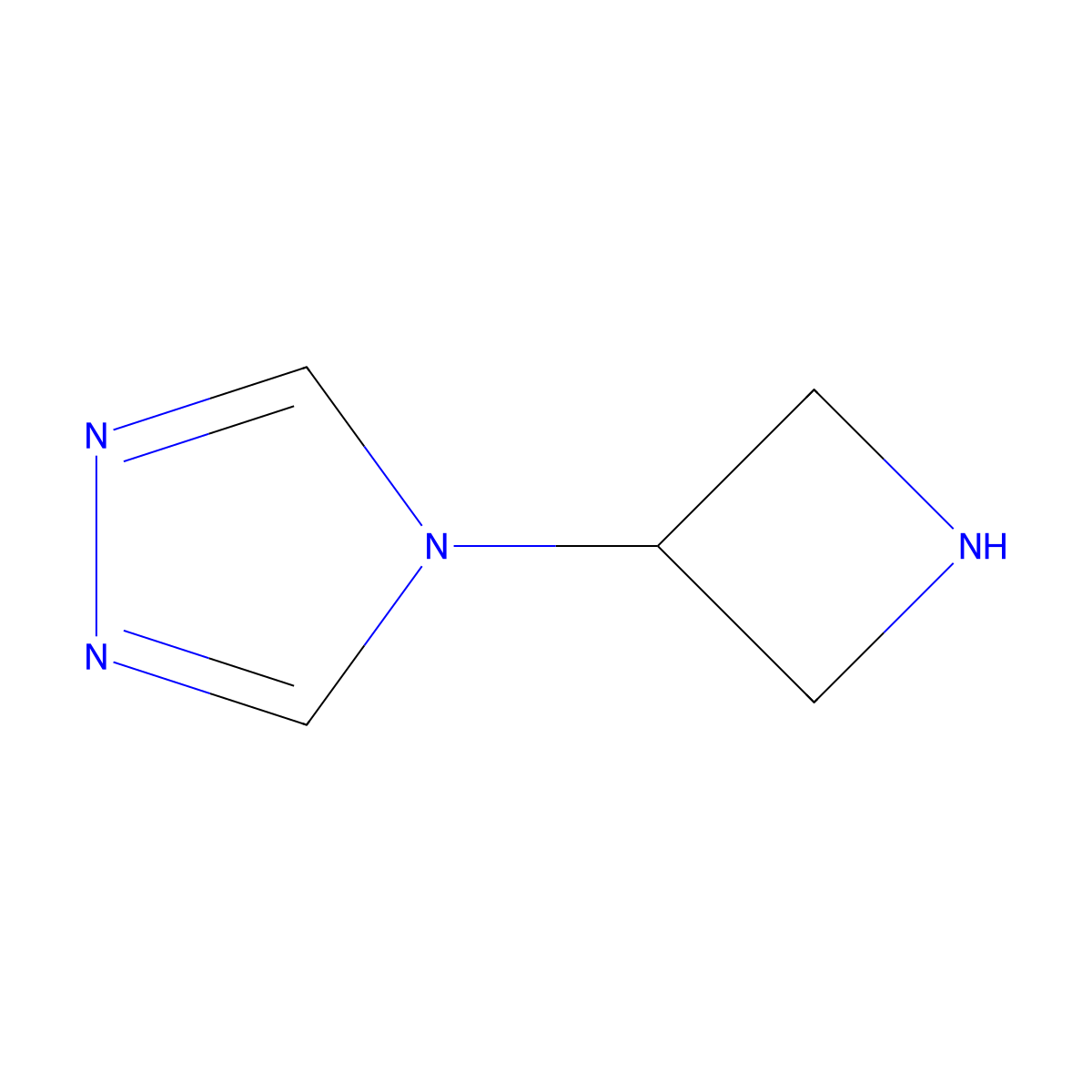 4-(Azetidin-3-yl)-4H-1,2,4-triazole molecular structure, CAS 1495939-85-9