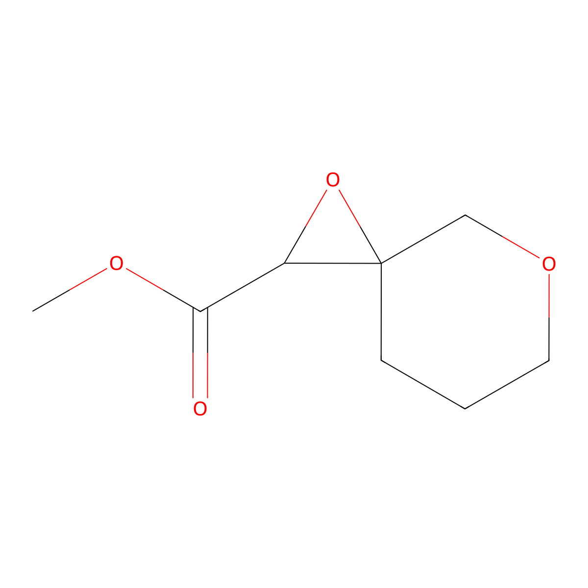 Methyl 1,5-dioxaspiro[2.5]octane-2-carboxylate molecular structure, CAS 1495959-53-9