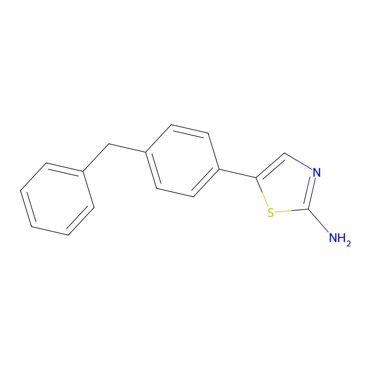 5-(4-Benzylphenyl)thiazol-2-amine molecular structure, CAS 1495964-80-1