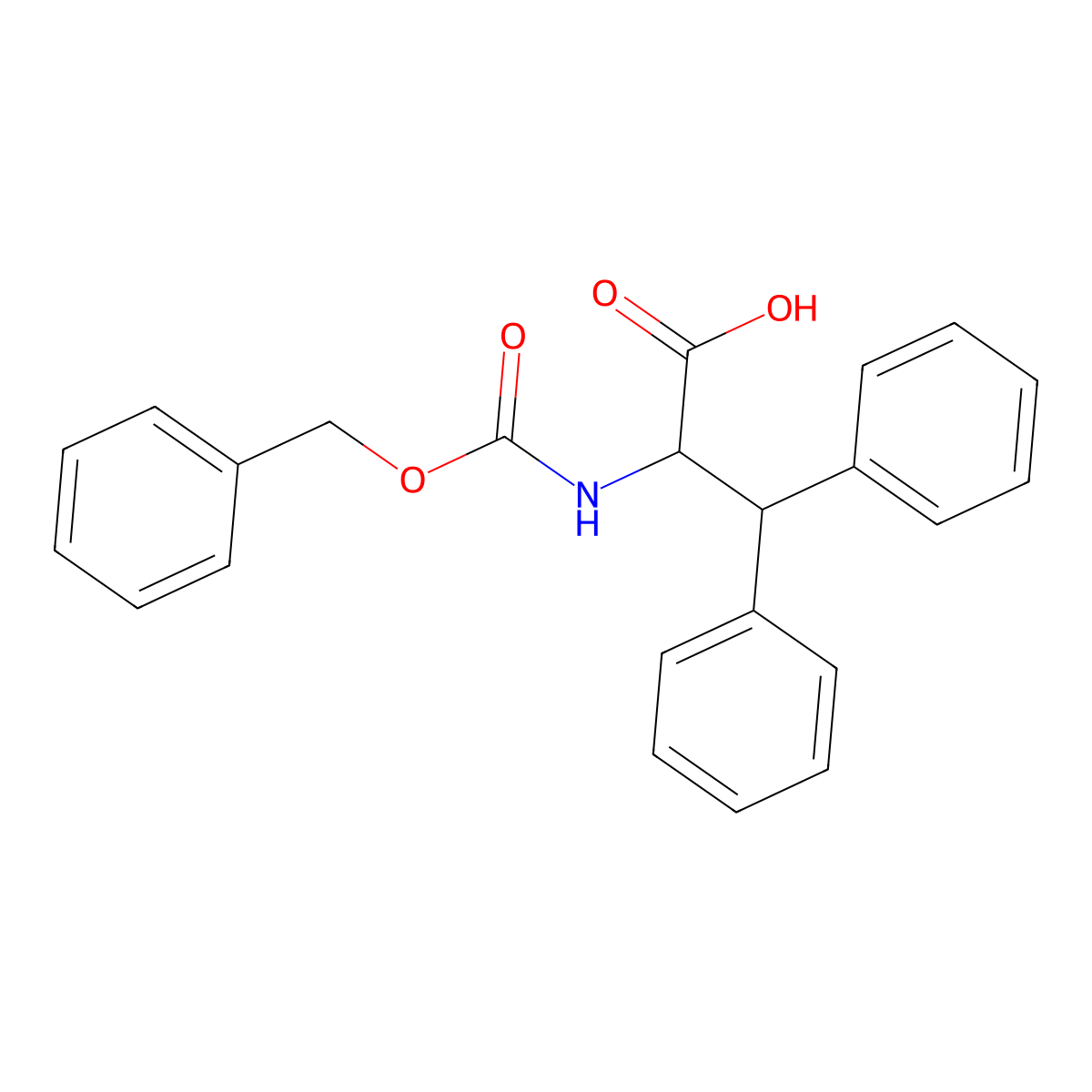 N-Cbz-beta-phenyl-L-phenylalanine molecular structure, CAS 149597-96-6