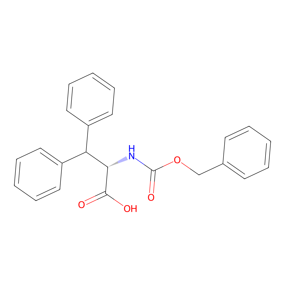 N-Cbz-beta-phenyl-L-phenylalanine molecular structure, CAS 149597-96-6