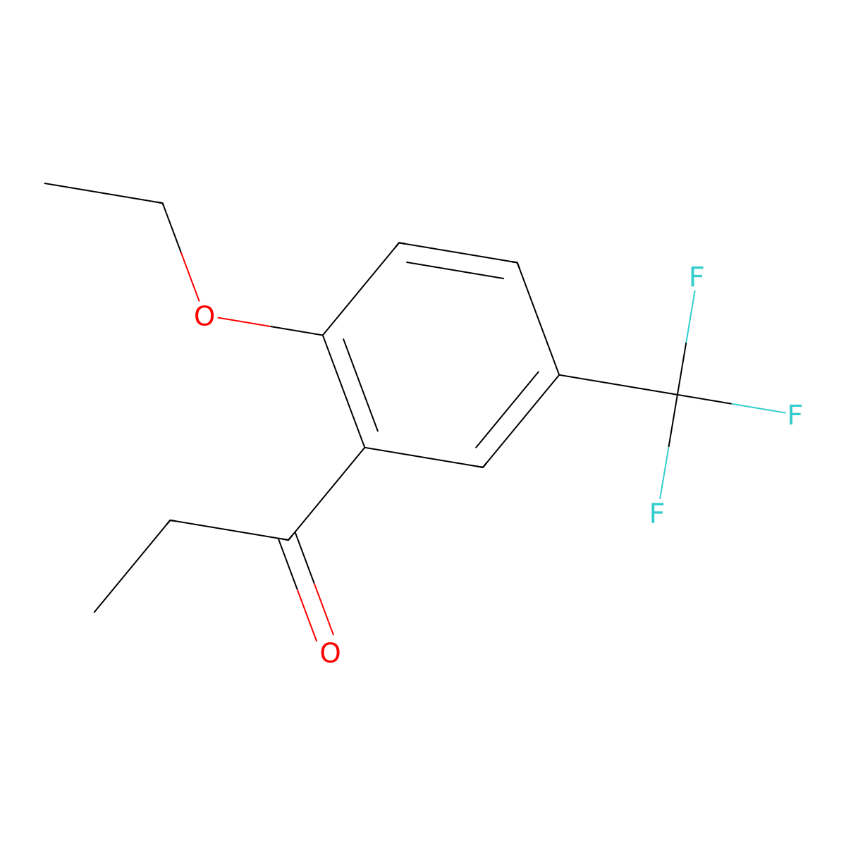 1-[2-Ethoxy-5-(trifluoromethyl)phenyl]-1-propanone molecular structure, CAS 1495976-01-6