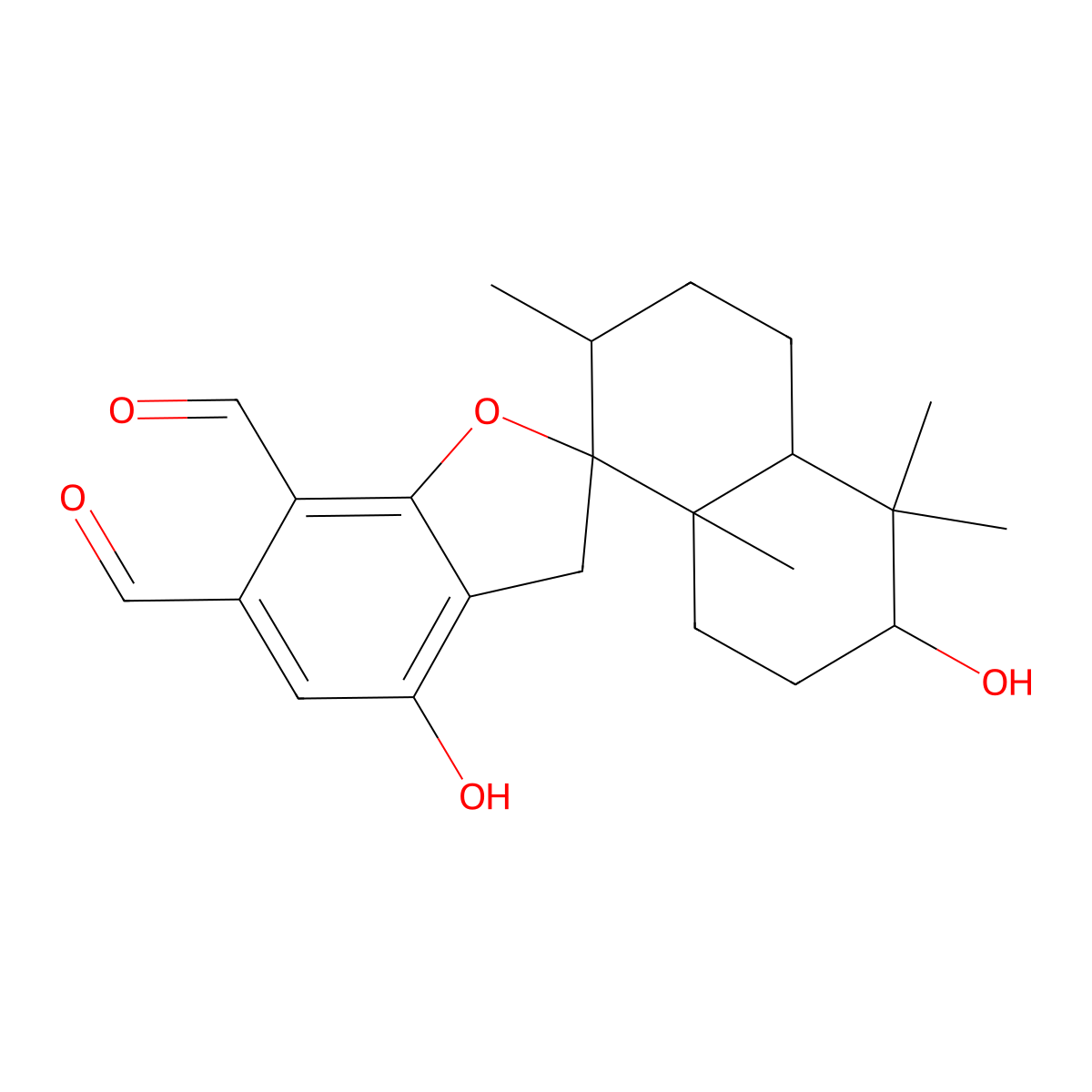 Stachybotrydial molecular structure, CAS 149598-70-9