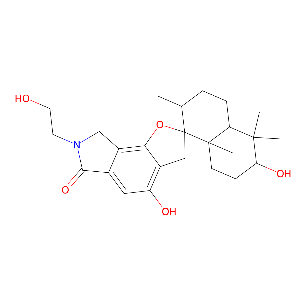 Stachybotramide molecular structure, CAS 149598-71-0
