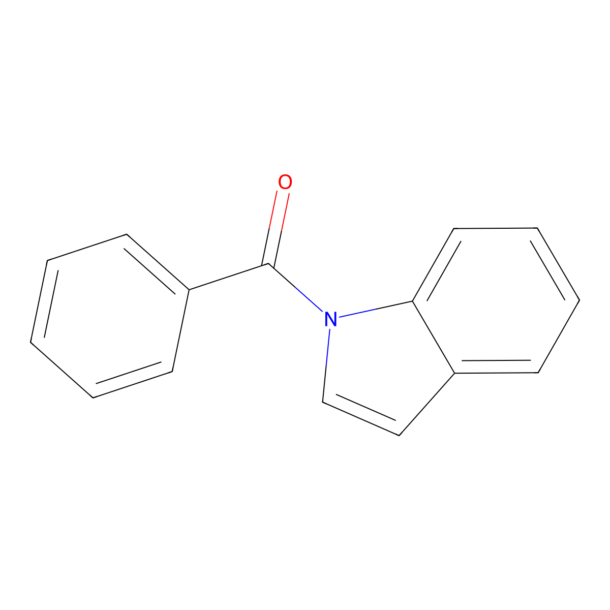 1H-Indol-1-ylphenylmethanone molecular structure, CAS 1496-76-0