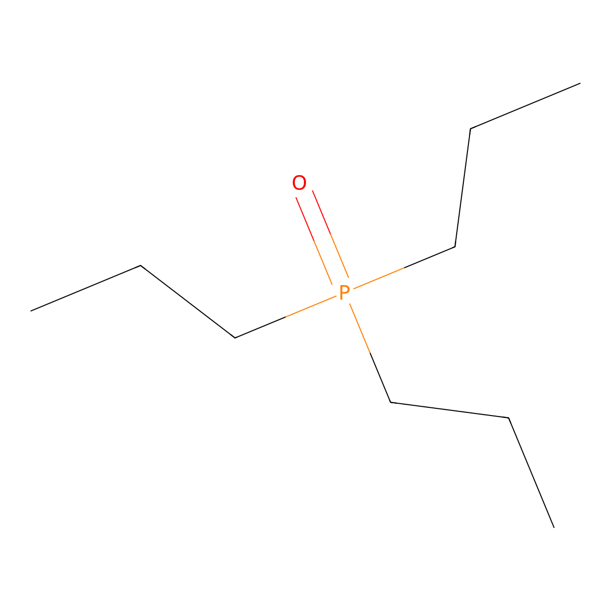Phosphine oxide, tripropyl- molecular structure, CAS 1496-94-2