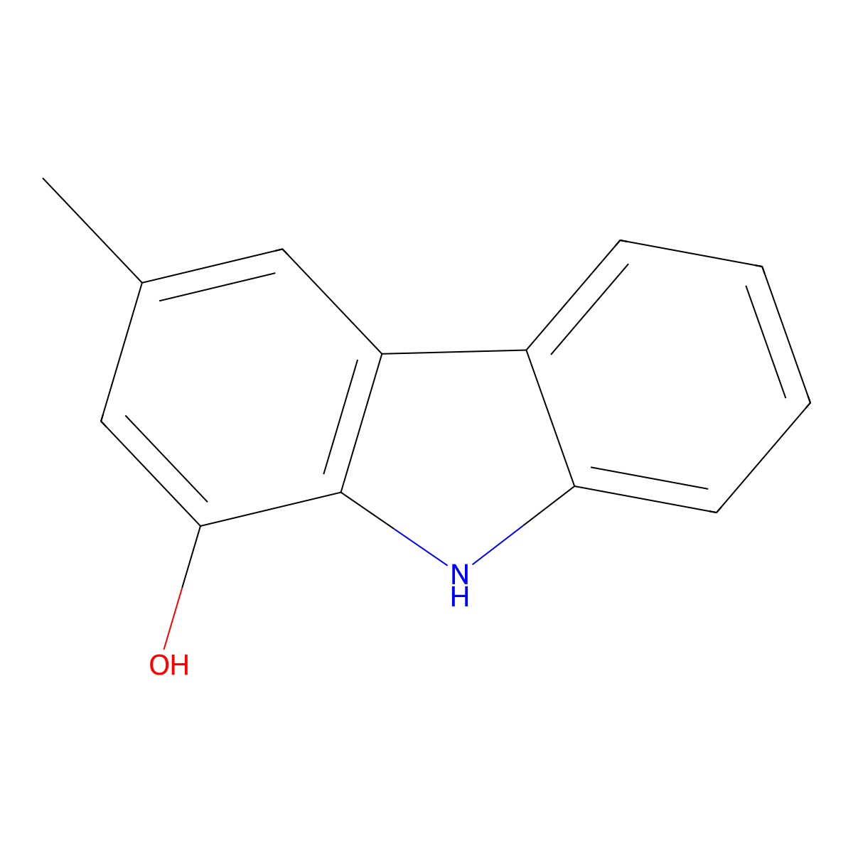 3-Methyl-9H-carbazol-1-ol molecular structure, CAS 14960-81-7