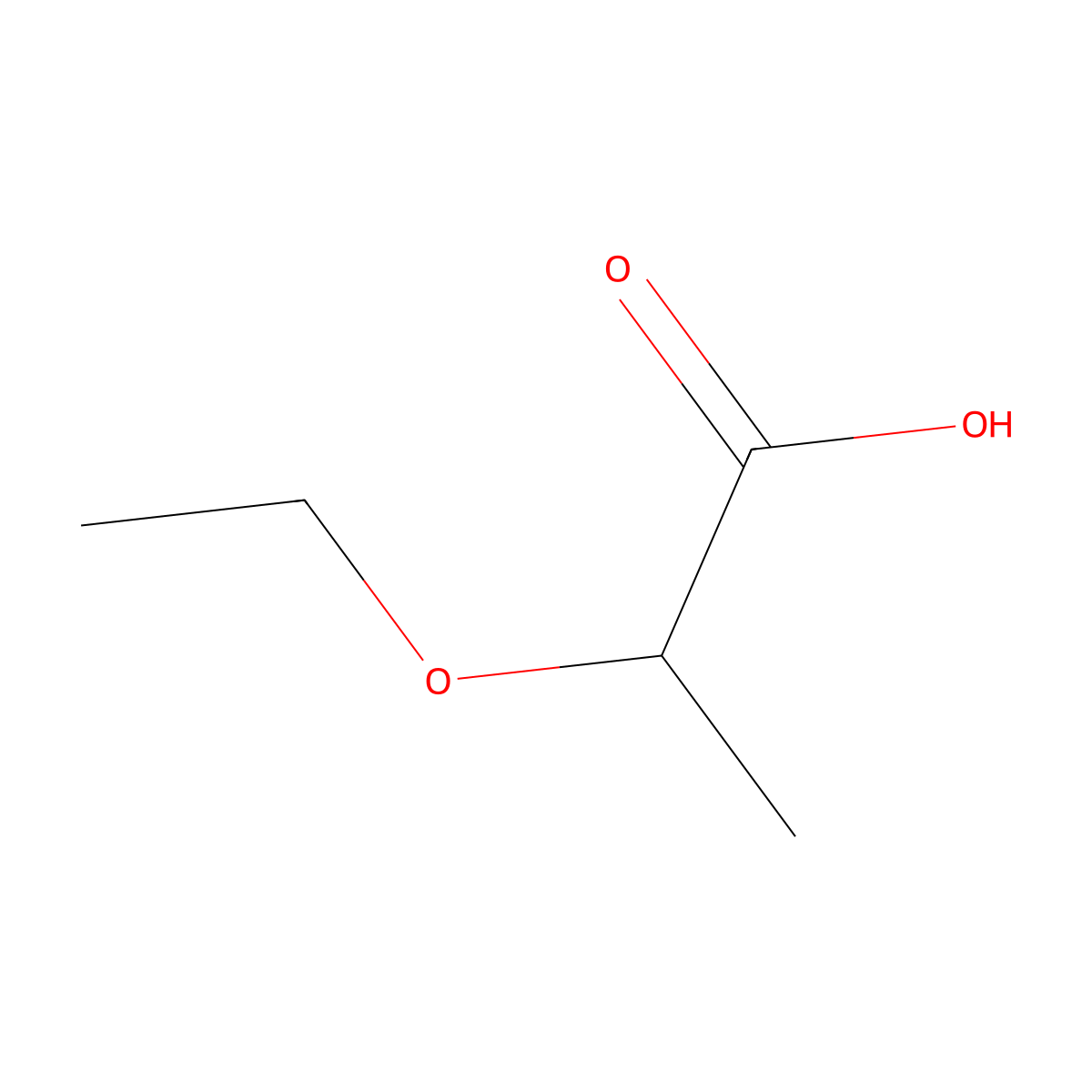 (2R)-2-ethoxypropanoic acid molecular structure, CAS 149605-61-8