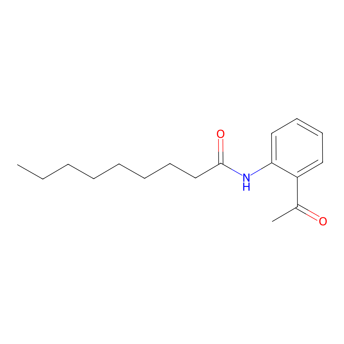 N-(2-acetylphenyl)nonanamide molecular structure, CAS 1496050-19-1