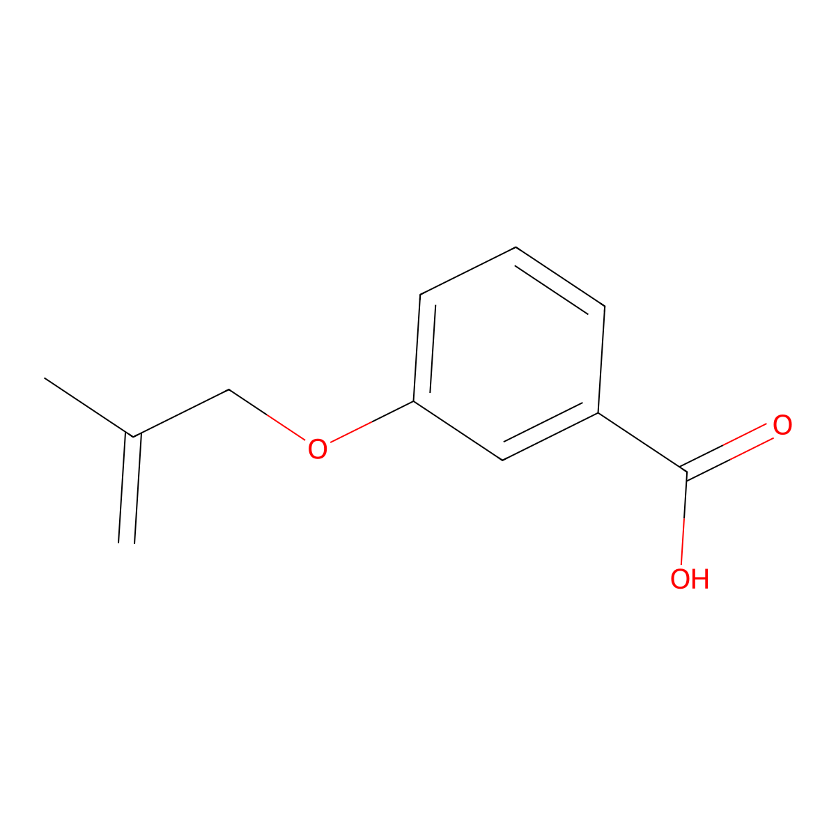 3-[(2-Methylprop-2-en-1-yl)oxy]benzoic acid molecular structure, CAS 149609-84-7