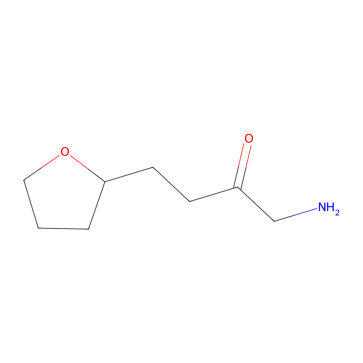 1-Amino-4-(oxolan-2-yl)butan-2-one molecular structure, CAS 1496113-65-5