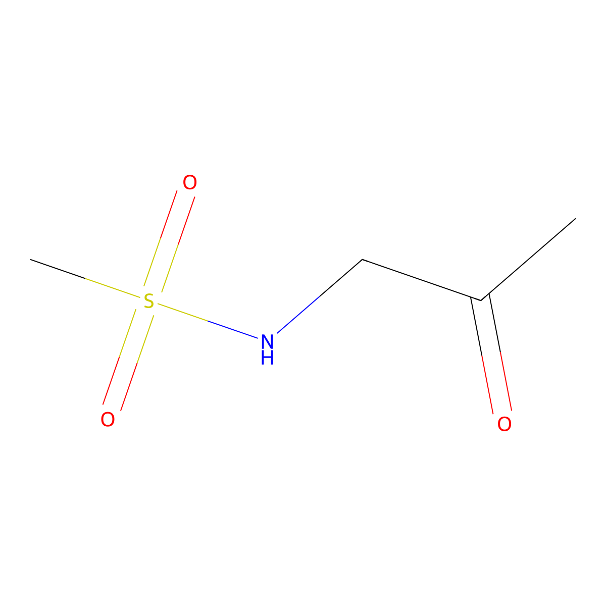 N-(2-oxopropyl)methanesulfonamide molecular structure, CAS 1496148-77-6