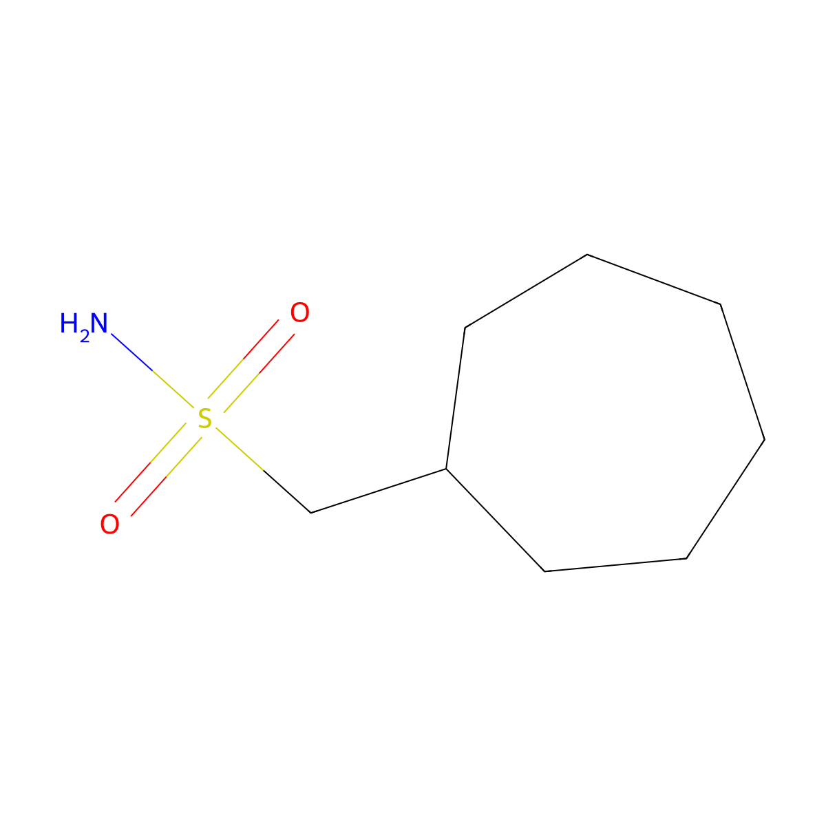 Cycloheptylmethanesulfonamide molecular structure, CAS 1496157-02-8
