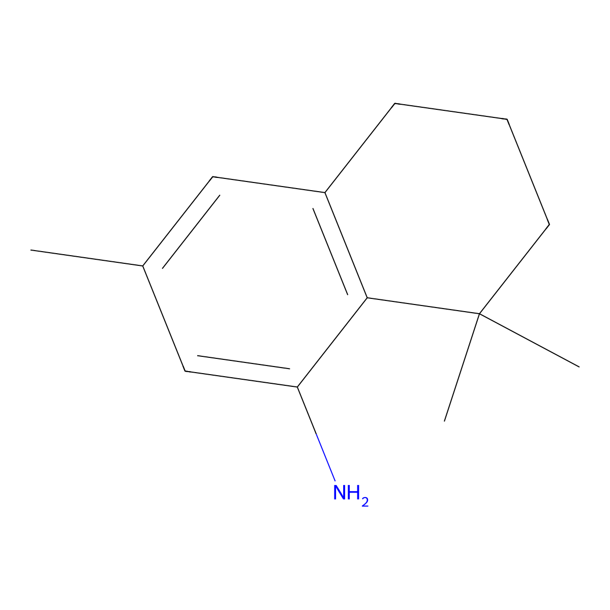 3,8,8-Trimethyl-5,6,7,8-tetrahydronaphthalen-1-amine molecular structure, CAS 149620-31-5