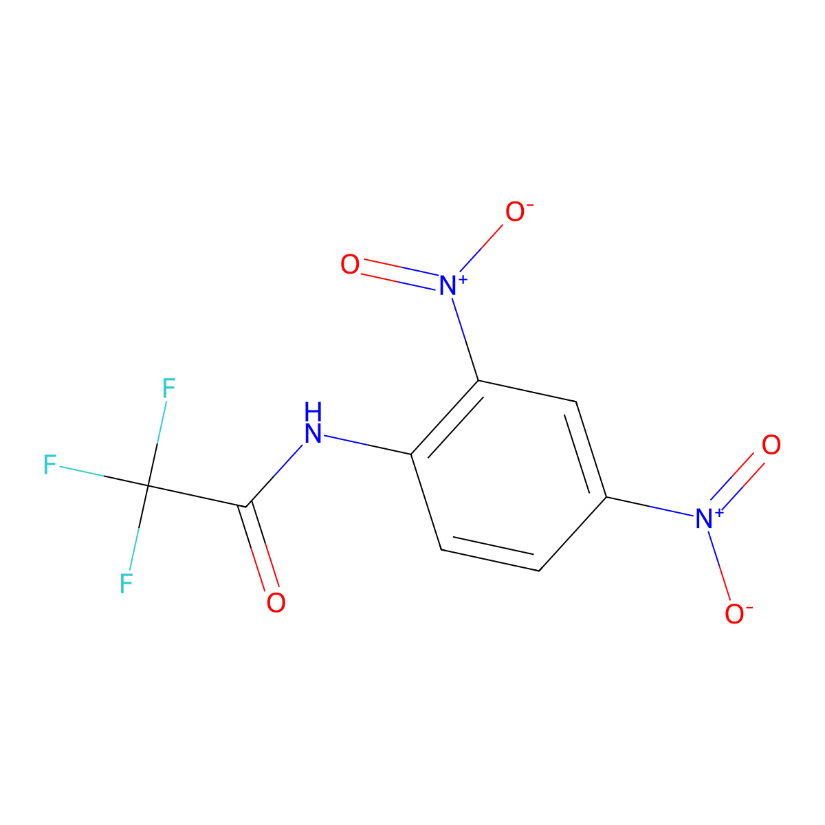 Acetamide, N-(2,4-dinitrophenyl)-2,2,2-trifluoro- molecular structure, CAS 149623-84-7