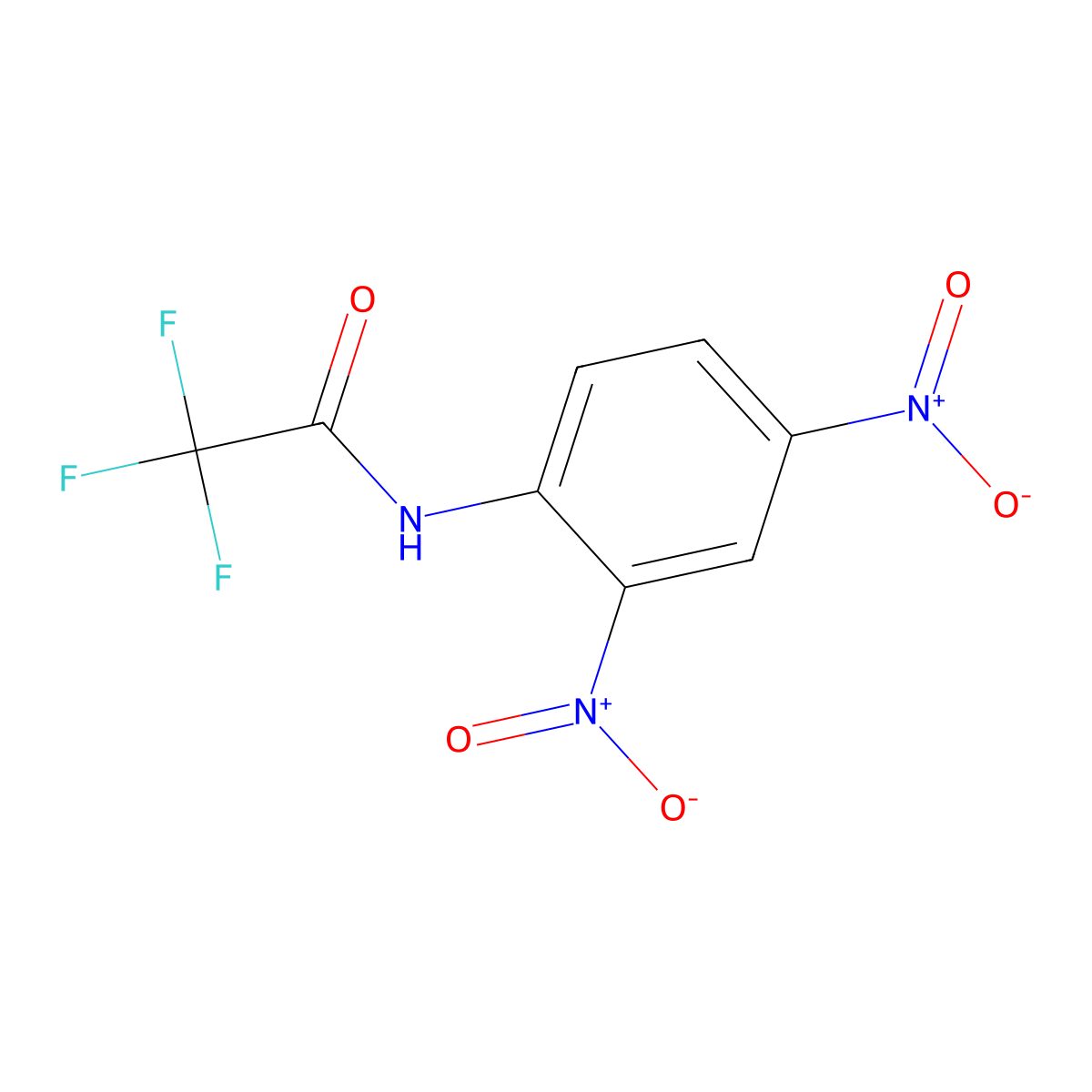 Acetamide, N-(2,4-dinitrophenyl)-2,2,2-trifluoro- molecular structure, CAS 149623-84-7