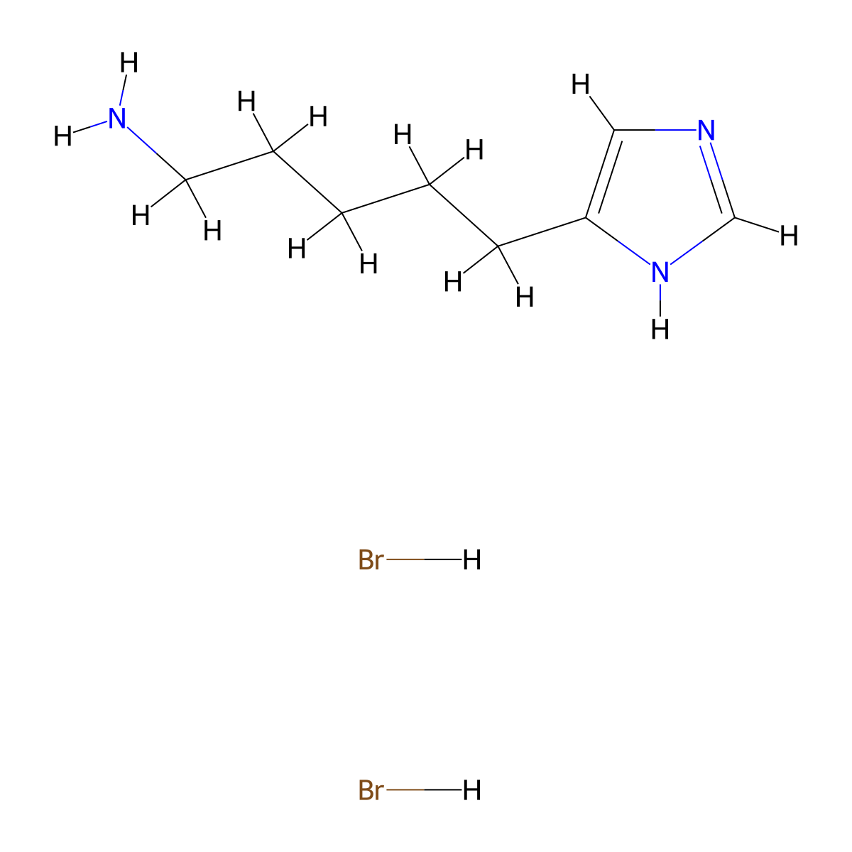 Impentamine dihydrobromide molecular structure, CAS 149629-70-9
