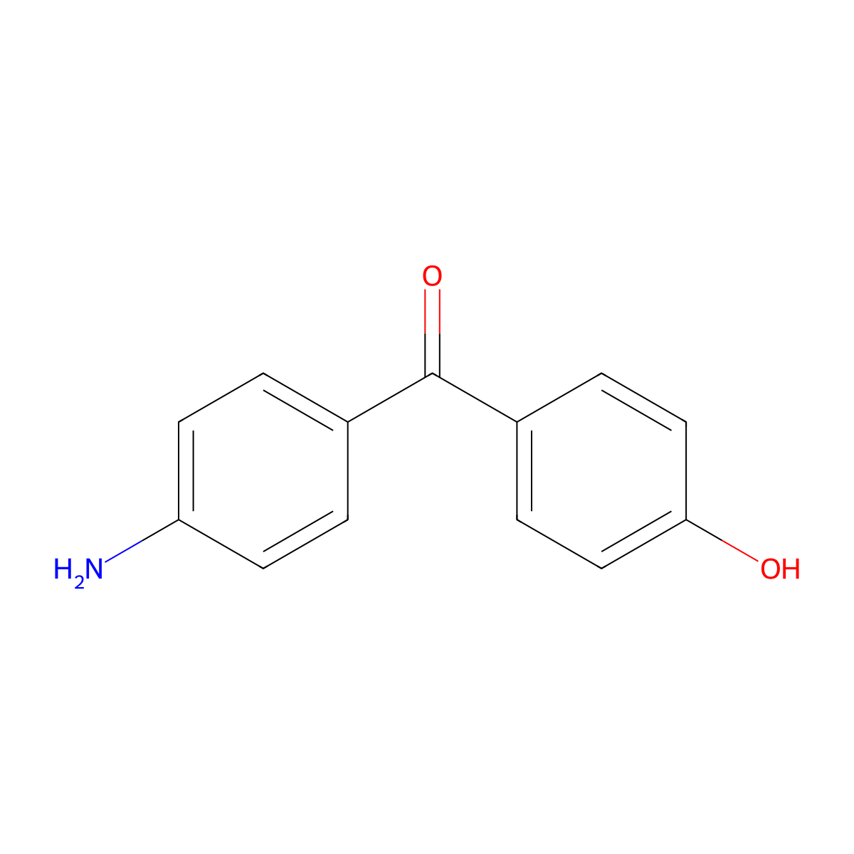 4-(4-Aminobenzoyl)phenol molecular structure, CAS 14963-34-9