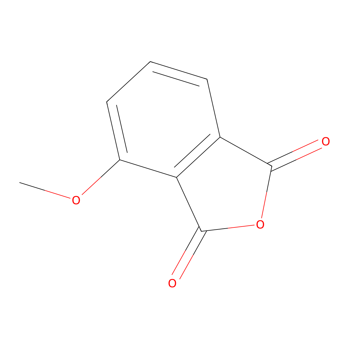 4-Methoxy-1,3-dihydro-2-benzofuran-1,3-dione molecular structure, CAS 14963-96-3