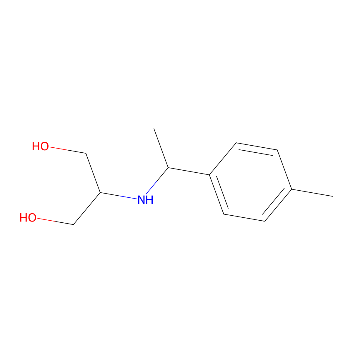 2-{[1-(4-Methylphenyl)ethyl]amino}propane-1,3-diol molecular structure, CAS 1496316-07-4