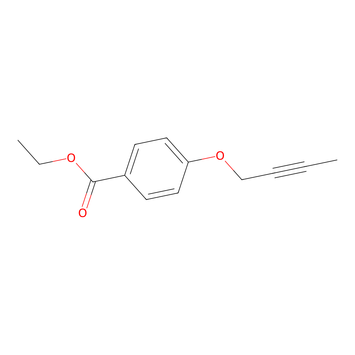 Ethyl 4-(2-butyn-1-yloxy)benzoate molecular structure, CAS 1496330-58-5