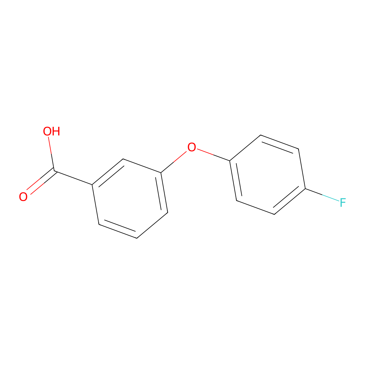 3-(4-fluorophenoxy)benzoic Acid molecular structure, CAS 149634-49-1