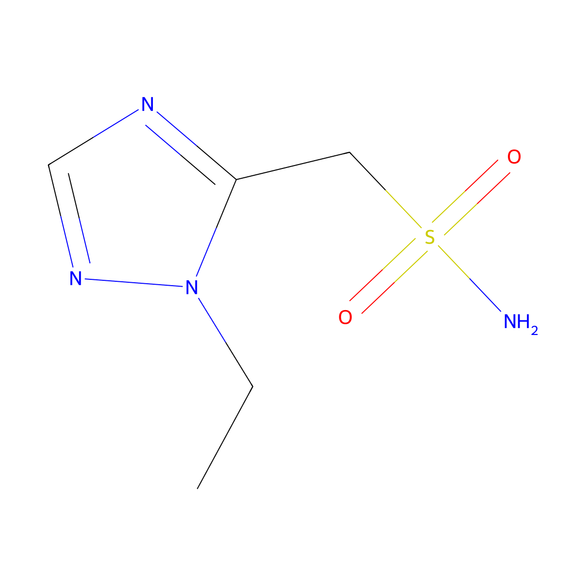 (1-ethyl-1H-1,2,4-triazol-5-yl)methanesulfonamide molecular structure, CAS 1496340-12-5