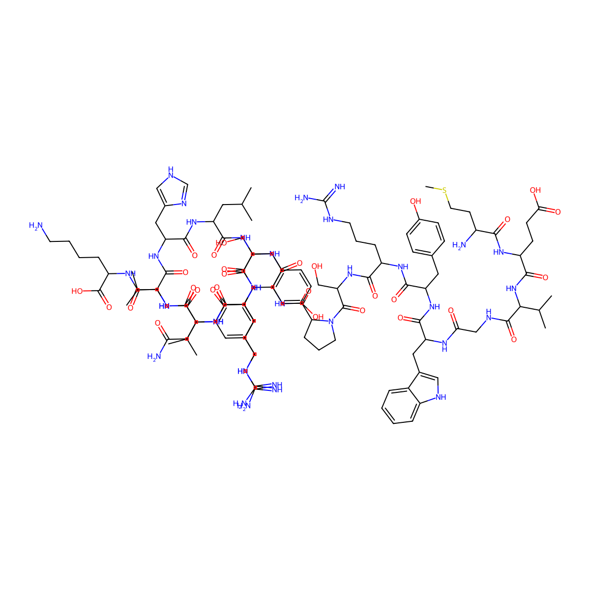 H-Met-glu-val-gly-trp-tyr-arg-ser-pro-phe-ser-arg-val-val-his-leu-tyr-arg-asn-gly-lys-OH molecular structure, CAS 149635-73-4