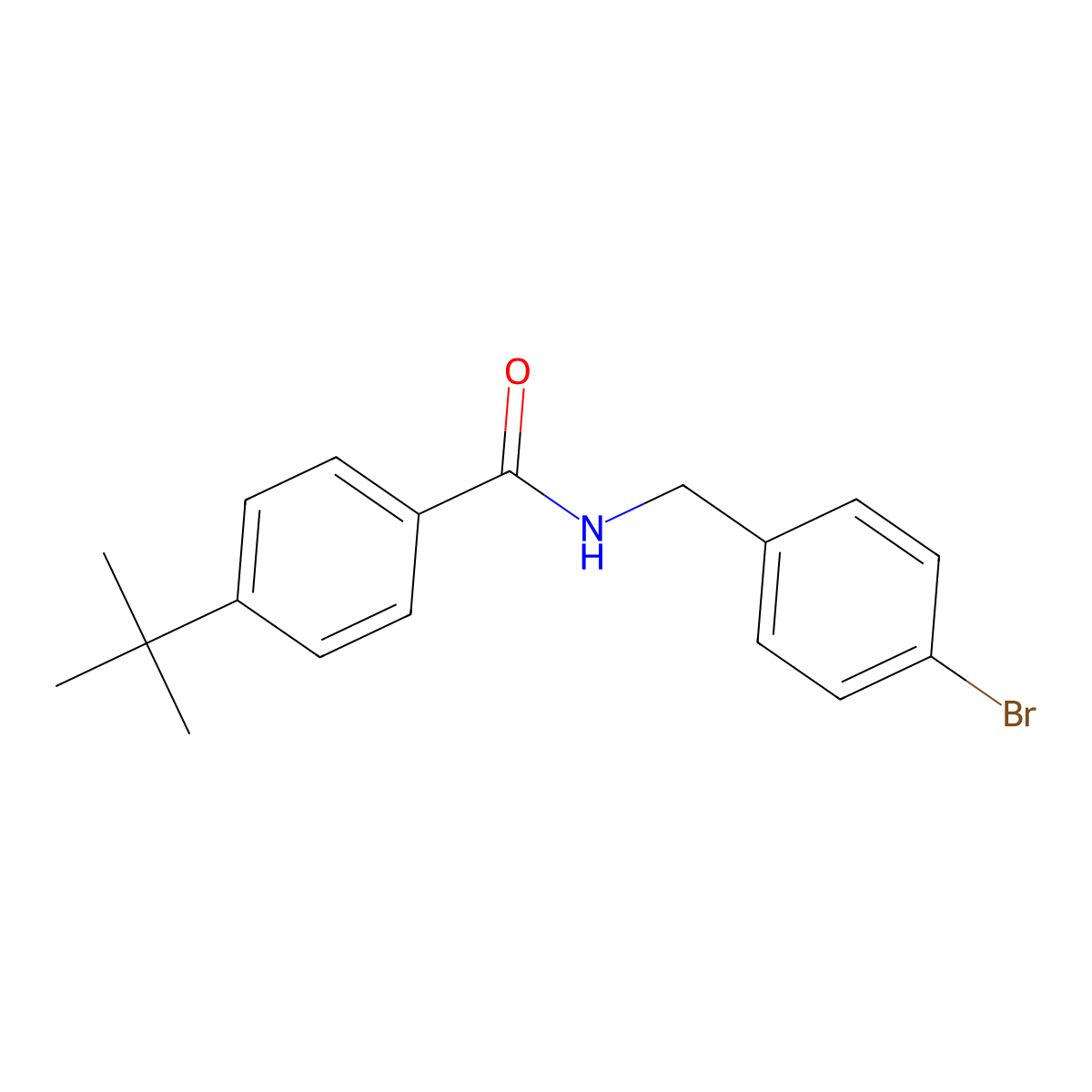 N-(4-bromobenzyl)-4-tert-butylbenzamide molecular structure, CAS 1496377-37-7
