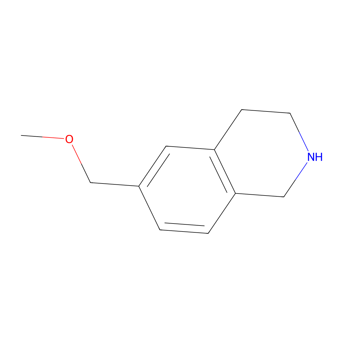 6-(Methoxymethyl)-1,2,3,4-tetrahydroisoquinoline molecular structure, CAS 1496377-39-9