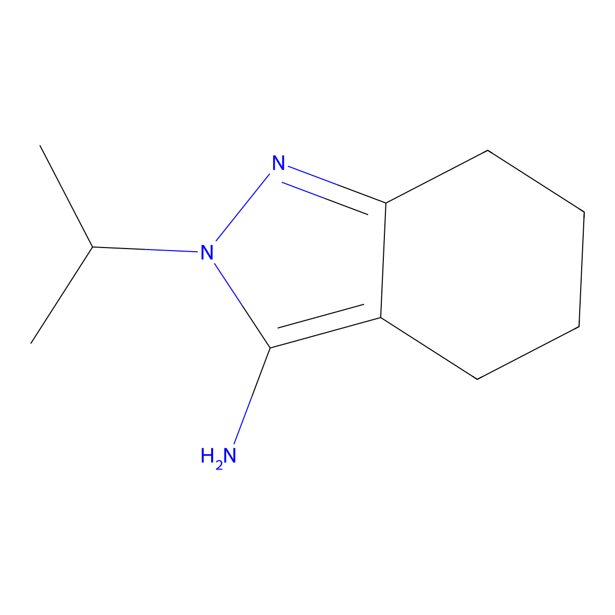 2-(propan-2-yl)-4,5,6,7-tetrahydro-2H-indazol-3-amine molecular structure, CAS 1496402-97-1