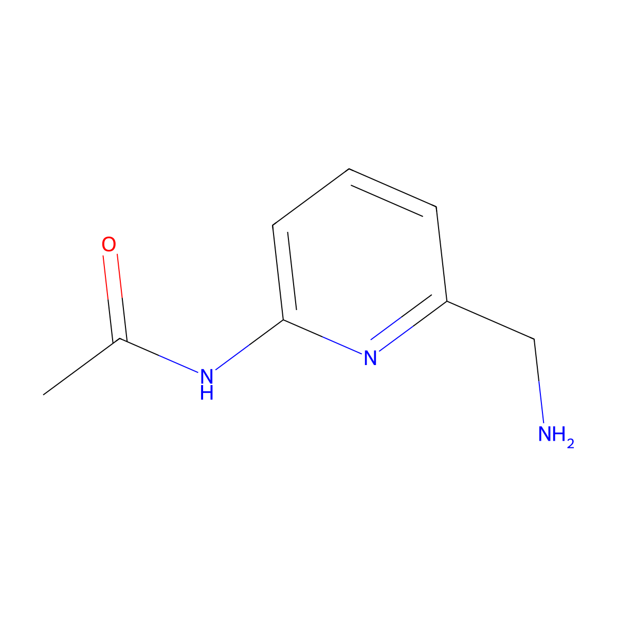 N-[6-(Aminomethyl)pyridin-2-YL]acetamide molecular structure, CAS 1496424-22-6