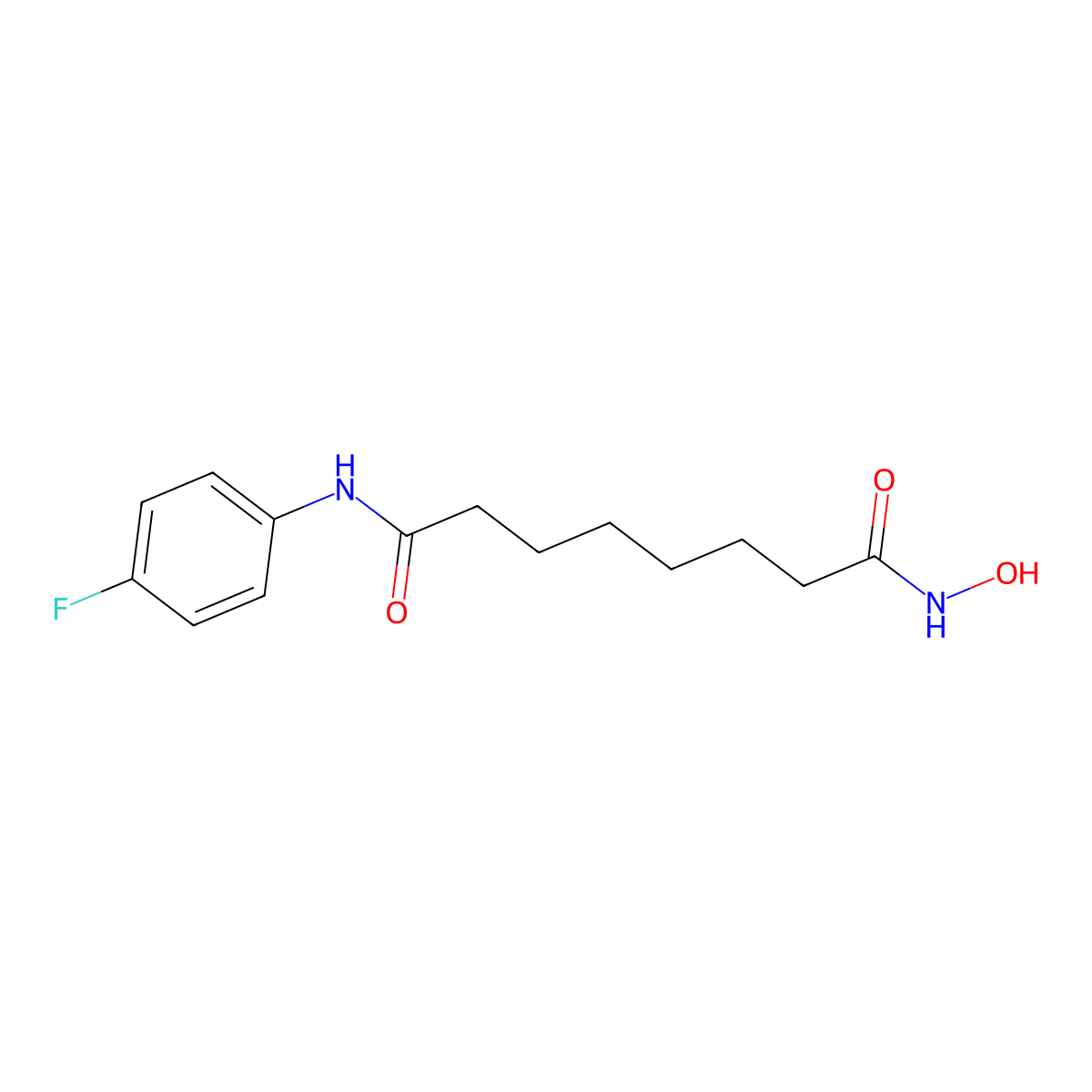 N-(4-fluorophenyl)-N'-hydroxyoctanediamide molecular structure, CAS 149648-08-8
