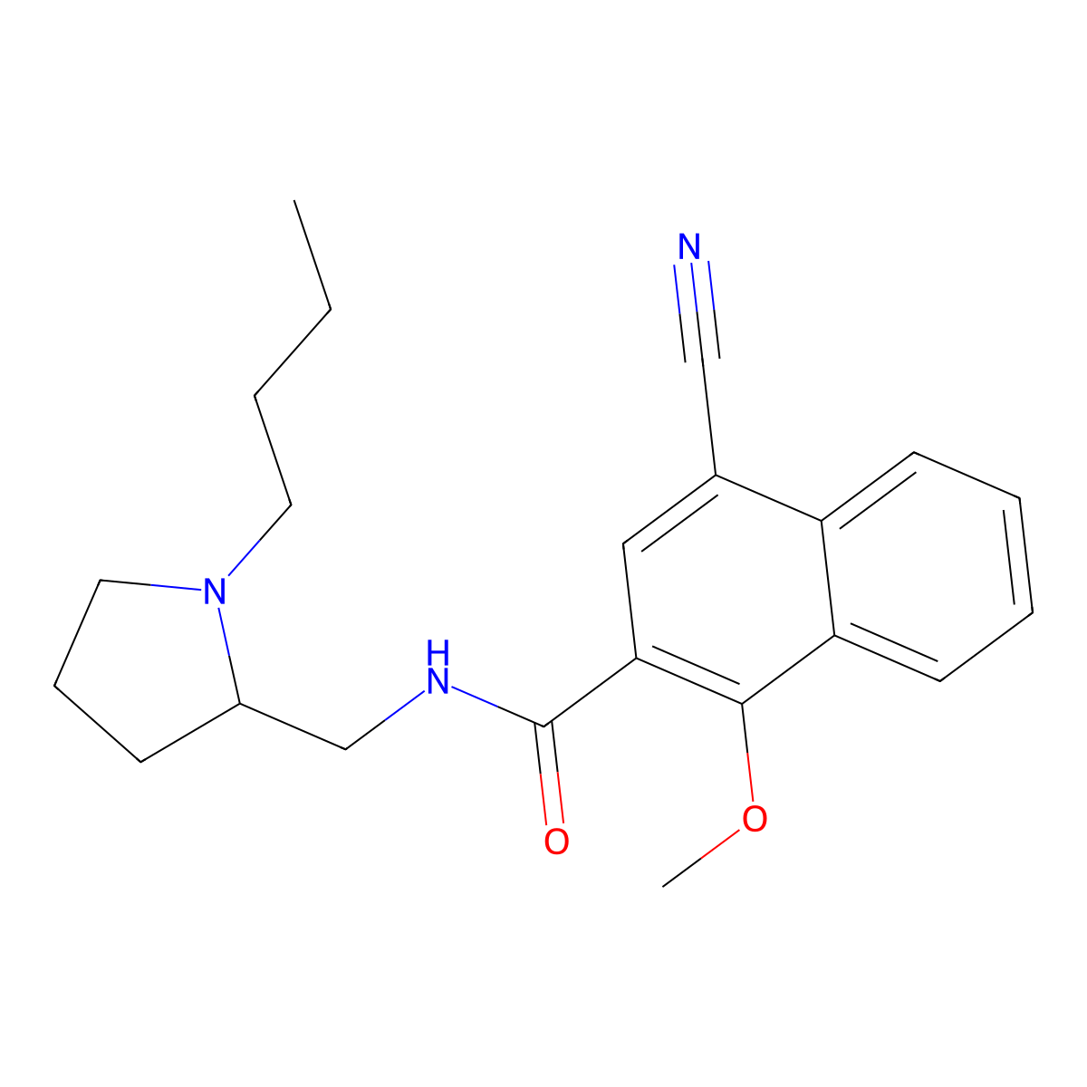 Nafadotride molecular structure, CAS 149649-22-9