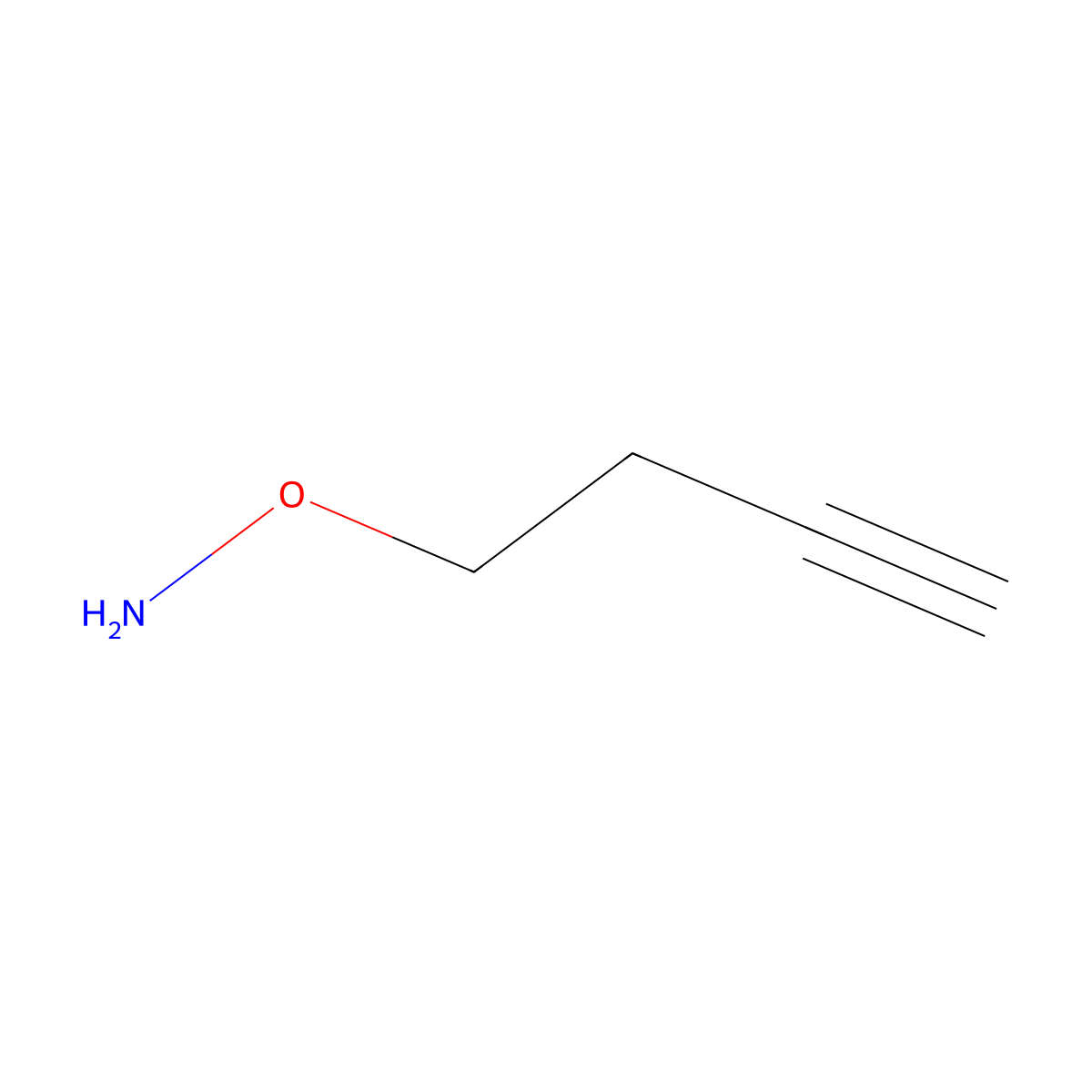 O-(but-3-yn-1-yl)hydroxylamine molecular structure, CAS 149649-82-1