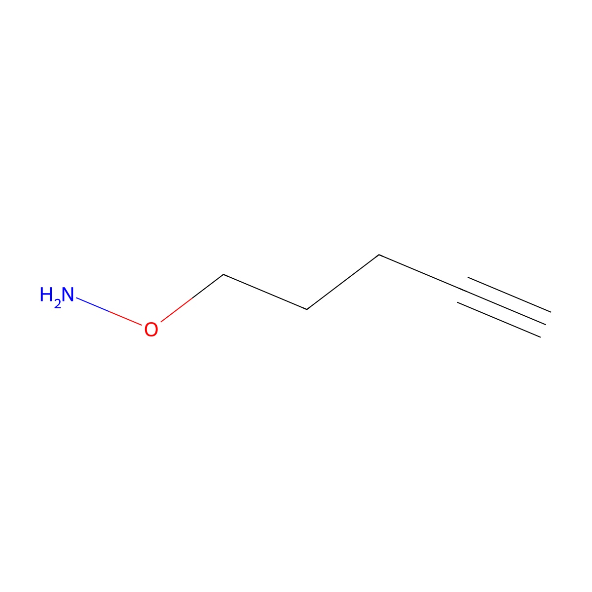 O-(pent-4-yn-1-yl)hydroxylamine molecular structure, CAS 149649-83-2